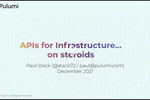 APIs for Infrastructure… on steroids - Paul Stack - NDC Oslo 2021