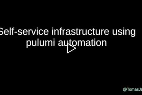 Tomas Jansson - Self service infrastructure using pulumi automation - NDC Oslo 2021