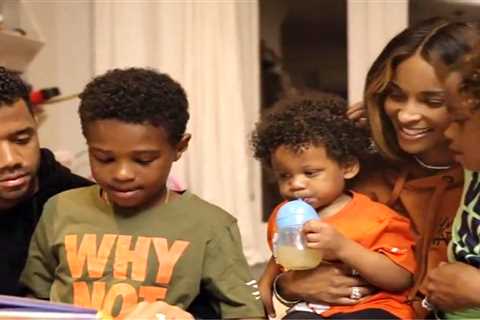 How many kids does Ciara have and are they all with her husband Russell Wilson?