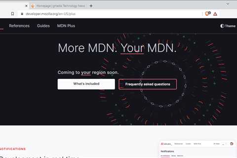 Mozilla is rolling out the MDN Plus service in some regions