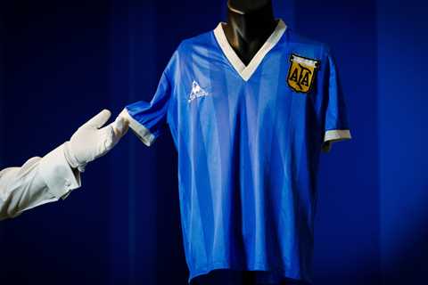 Diego Maradona’s ‘Hand of God’ Jersey Sells for $9.3 Million