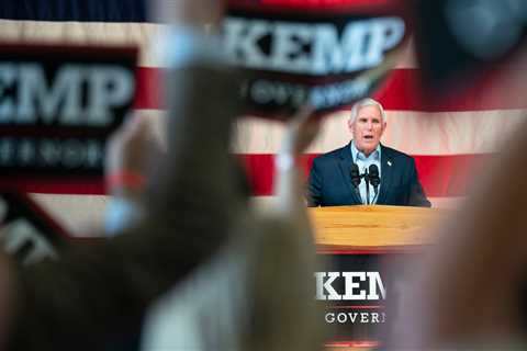 Pence rallies alongside Kemp on eve of Georgia’s G.O.P. primary for governor.