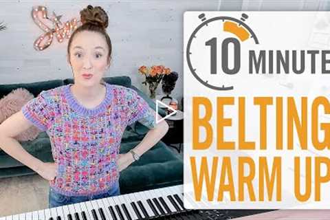 10 Minute Warm Up for Belting (do this before you sing like a diva)