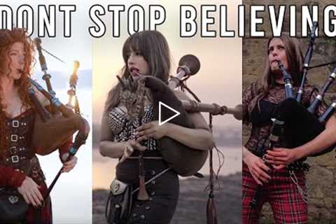 Don't Stop Believing (Journey) Bagpipe cover - Goddesses of Bagpipes (The Snake Charmer)