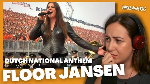 FLOOR JANSEN The Dutch National Anthem | Vocal Coach Reacts (& Analysis) | Jennifer Glatzhofer