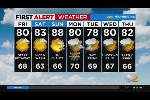 First Alert Forecast: CBS2 9/1 Nightly Weather at 11PM