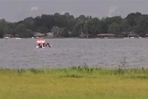 Crews search for missing boater in Florida lake after reported lightning strike