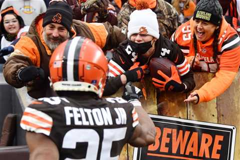 Cleveland Browns fans are already close ahead of the Jets game