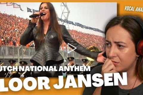 FLOOR JANSEN The Dutch National Anthem | Vocal Coach Reacts (& Analysis) | Jennifer Glatzhofer