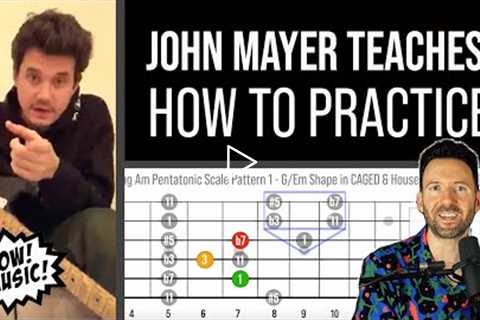 John Mayer Teaches: HOW to PRACTICE & Play Guitar (1 Hour Guided Lesson with fretLIVE)