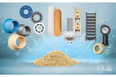 igus provides low-maintenance bearings made from regranulated plastics