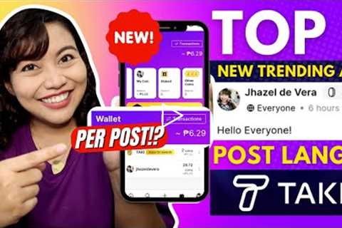 KUMITA ₱6 PER POST!? NEW TRENDING APP: Taki Social Media | LIBRE LANG: NO PUHUNAN! USING PHONE!