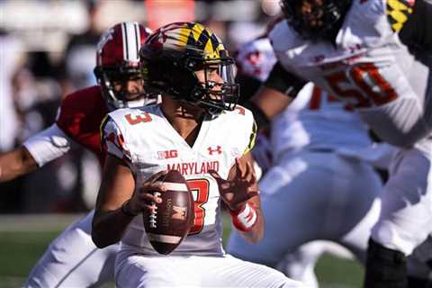 Maryland QB Taulia Tagovailoa carted off field with apparent leg injury