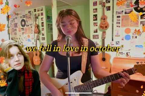 we fell in love in october by girl in red - cover