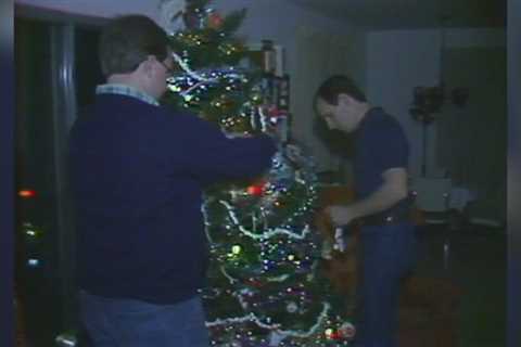 Trick or Tree?  Housemates put up a Christmas tree long before Halloween in 1982