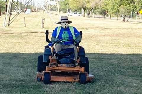 Local landscaper vows to get his employees, community in Halloween spirit