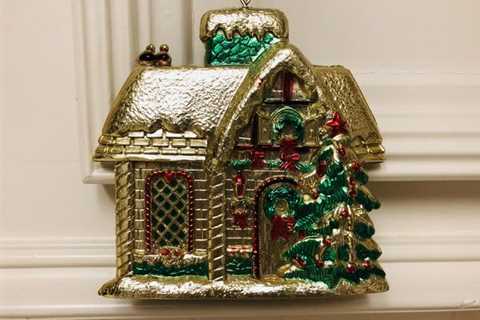 Christmas House Ornament – The Woodlands Texas Seasonal For Sale