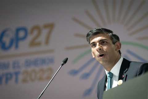 Rishi Sunak says UK is delivering on £11.6bn climate pledge and supporting half a million jobs