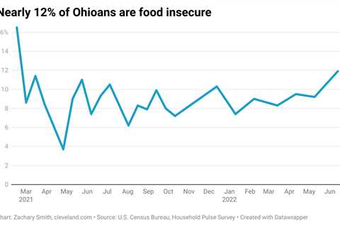 More Ohio families are struggling to put food on the table than at any time in 17 months, new..