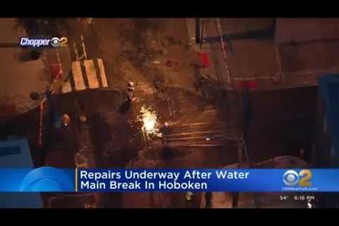 Repairs underway after water main break in Hoboken