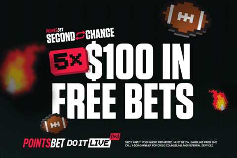 PointsBet Sportsbook IN promotional code |  5x $100 risk free bets