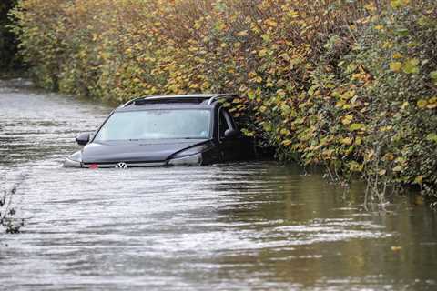 Torrential rain sparks flood alerts as Met Office releases yellow weather warnings lasting two days ..