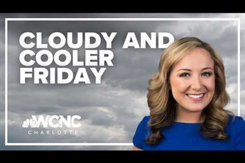 Cloudy and cooler with areas of drizzle Friday