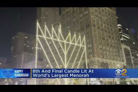 8th and final candle lit on world’s largest menorah