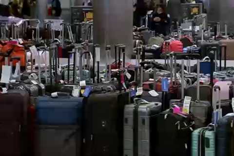 Holiday travel 2022: Rows of unclaimed baggage at Houston airport sign of holiday travel chaos