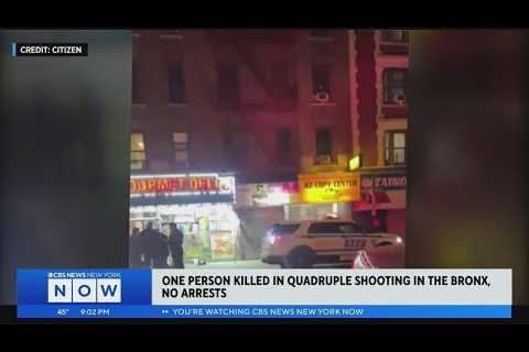 1 killed in quadruple shooting in the Bronx, no arrests