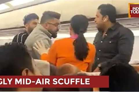 WATCH Viral Video: Fight On Flight: Physical Brawl Between Passengers On Bangkok-Kolkata Flight