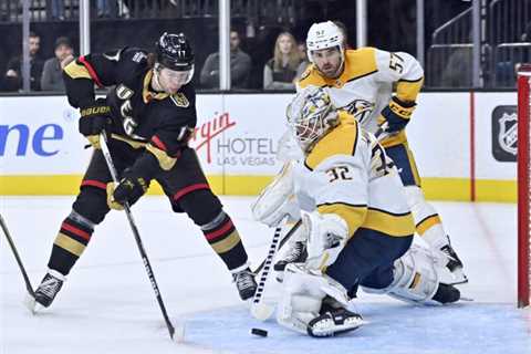 Vegas overcomes Forsberg’s hat trick, beats Nashville in OT