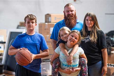 An Indiana family lives in a basketball gym (seriously)