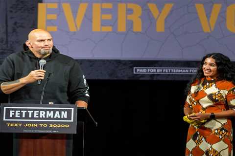 John Fetterman's wife, Gisele, says she's 'so proud of him' for seeking treatment for depression...