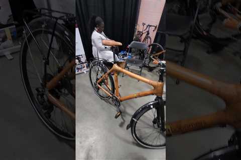 This is crazy! Electric bamboo bicycle! #shorts #short #electric #ebike #fast