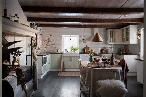 A Charming Swedish Cottage with Beams and Cosy Fireplaces