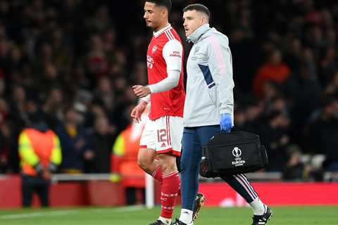 Arsenal suffer William Saliba injury blow ahead of clash at Liverpool as Mikel Arteta details..