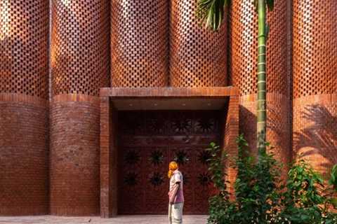 Sthapotik tops Bangladesh mausoleum with “chandelier” of skylights