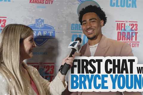 Bryce Young talks to Kristen Balboni in first interview as a Panther