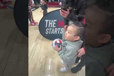 3-year-old basketball fan's dream comes true