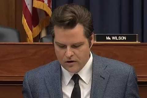 Matt Gaetz Just Got Busted Using Chinese Propaganda In A Hearing