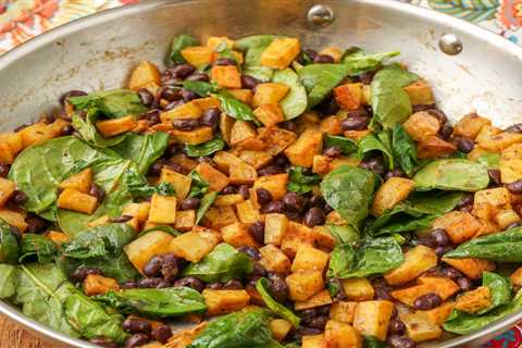 Black Bean, Potato, and Spinach Hash