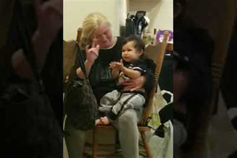 Deaf Aunty teaching her one year old nephew sign language!