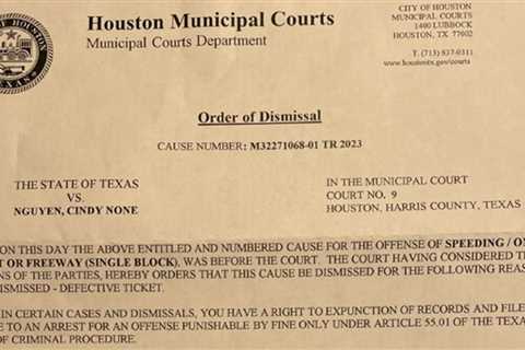 Ticket for doing 37 in 35 mph zone thrown out by Houston judge