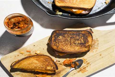 Kimchi in grilled cheese? It’s a spicy, crunchy flavor boost