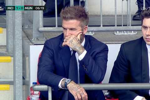 David Beckham and son Brooklyn go from despair to delight as Man Utd face City in the FA Cup final