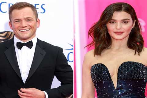 Taron Egerton blushes when Rachel Weisz learns she was in love with him