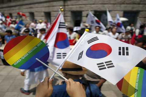 A South Korean mayor led hundreds of city officials to stop an annual pride festival but police..