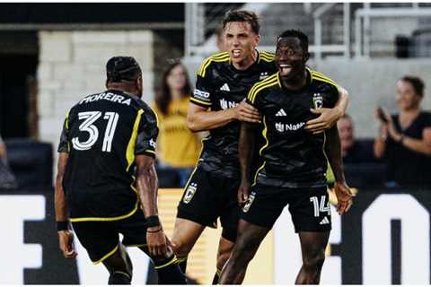 Ghana winger Yaw Yeboah scores to seal win for Columbus Crew against New York Red Bulls