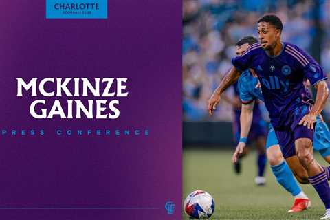 McKinze Gaines Press Conference | New York City FC vs Charlotte FC